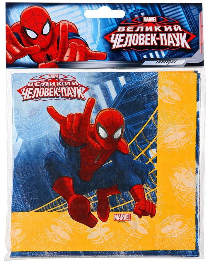 1502-1166 Салфетка Marvel Человек-Паук 33см 12шт 83,00