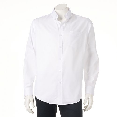 Men's Croft & Barrow(R) Classic-Fit Solid Easy-Care Button-Down Shirt   $14.99
