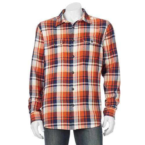 Big & Tall SONOMA Goods for Life(TM) Classic-Fit Plaid Button-Down Shirt   $23.99