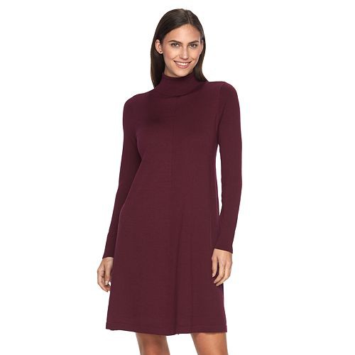 Women's AB Studio Turtleneck Sweaterdress   $39.99