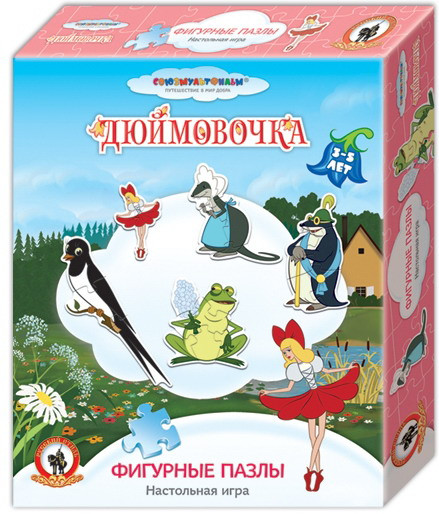 Фигурные пазлы Дюймовочка - 112,99 руб