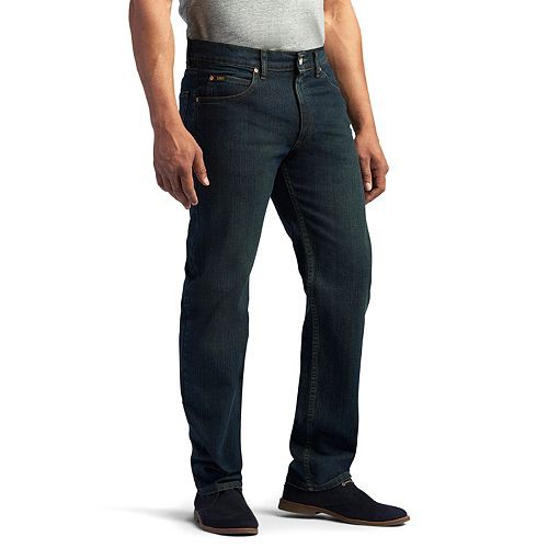 Men's Lee Regular-Fit Stretch Straight-Leg Jeans   $27.99