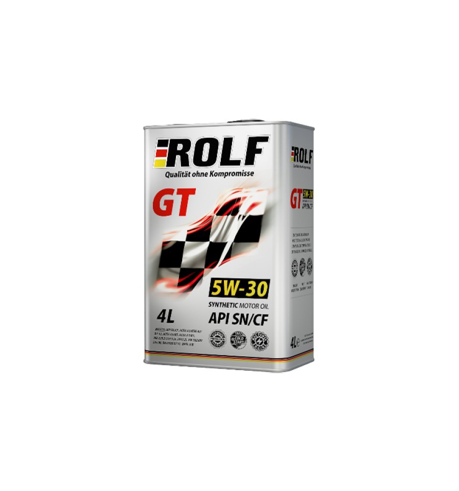 ROLF GT SAE 5W-30, API SN/CF 4л Масло моторное синтетическое Цена 1367+%