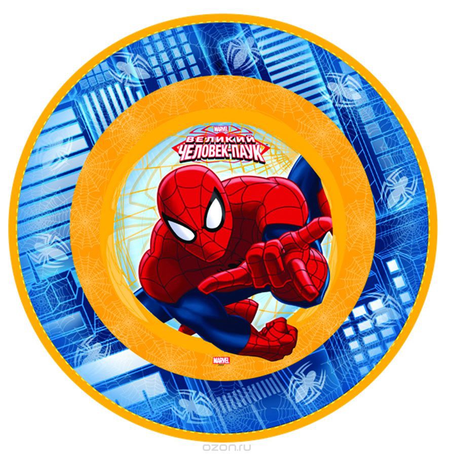 1502-1170 Тарелка бум Marvel Челов-Паук 17см 6шт 80,00