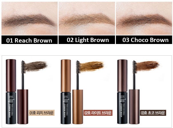 Top Professional Eye Brow Maker 5ml 01reach brown 02light brown 03choco brown 300