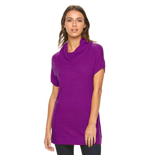 Women's Apt. 9(R) Ribbed Cowlneck Tunic   $12.99