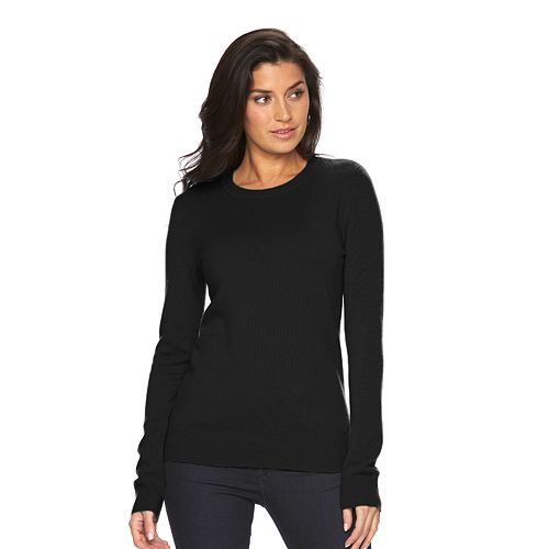 Women's Apt. 9(R) Cashmere Crewneck Sweater   $39.99