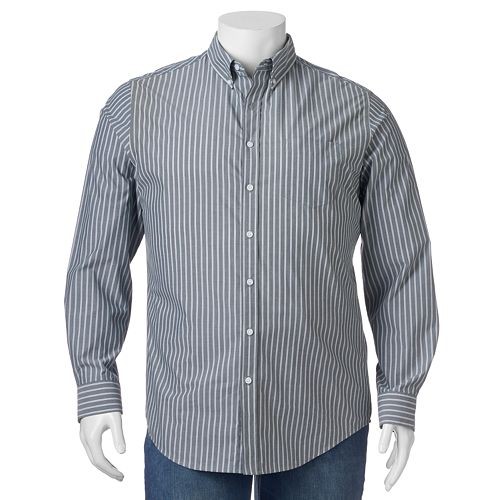 Big & Tall Croft & Barrow(R) Classic-Fit Grid Easy-Care Button-Down Shirt    $21.99