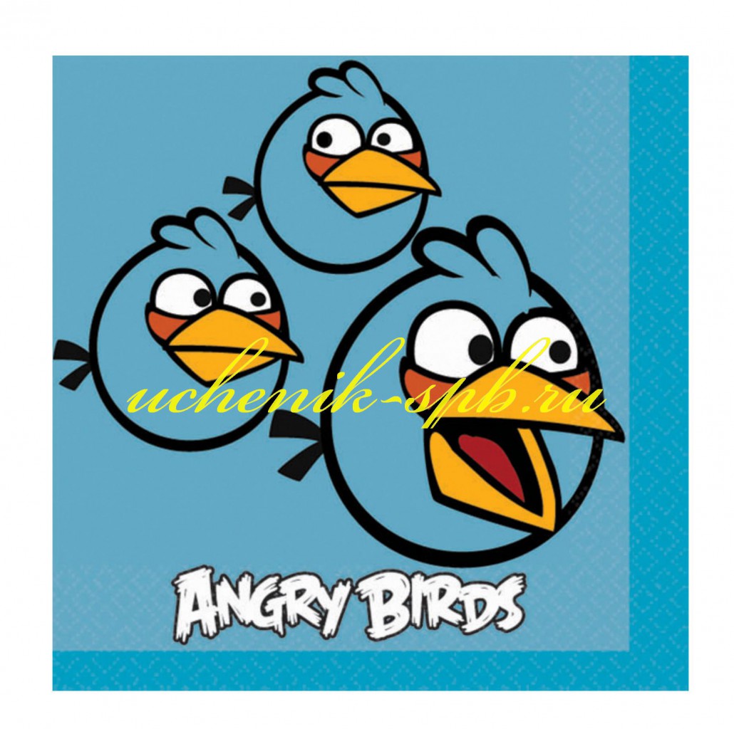 1502-1113 Салфетка Angry Birds 25см 16шт 88,00