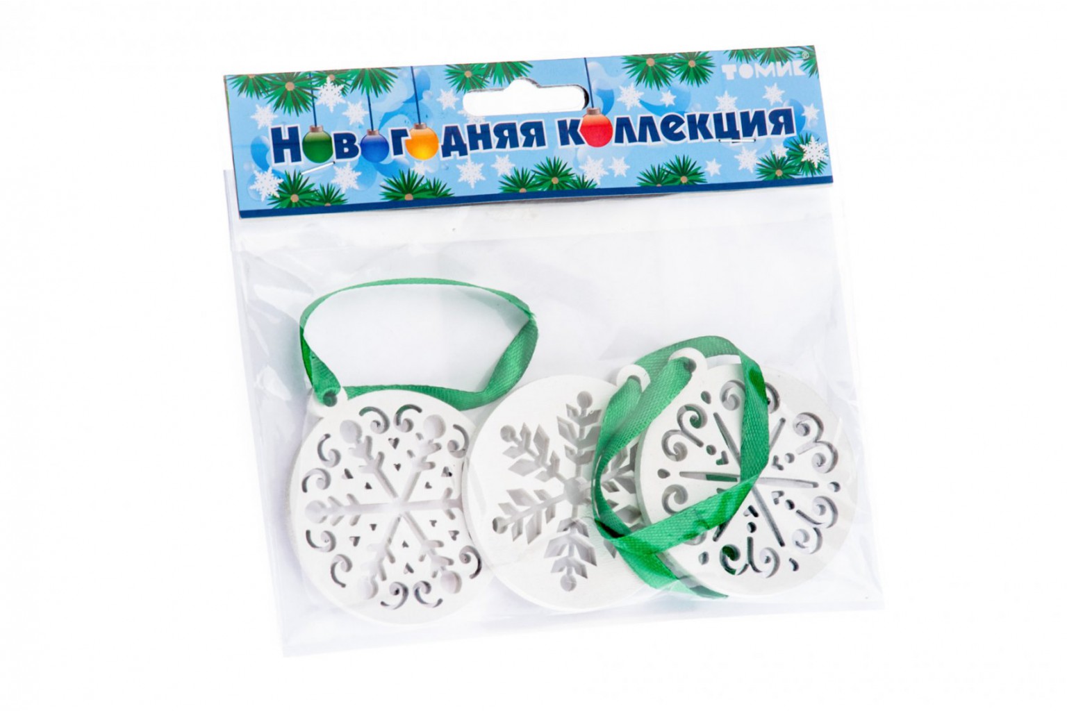 НАБОР ЕЛОЧНЫХ УКРАШЕНИЙ СНЕЖИНКИ Артикул: 2016-6 - 115 руб.