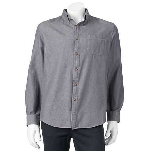 Men's Croft & Barrow(R) Classic-Fit Woven Button-Down Shirt   $14.99