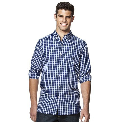 Big & Tall Chaps Classic-Fit Patterned Button-Down Shirt   $34.99