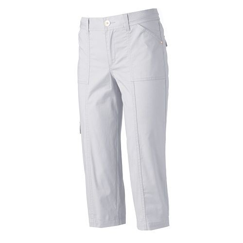 Women's Croft & Barrow(R) Cargo Twill Capris   $14.99