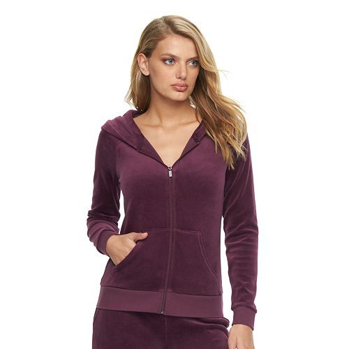 Women's Juicy Couture Velour Hoodie Jacket  $24.99