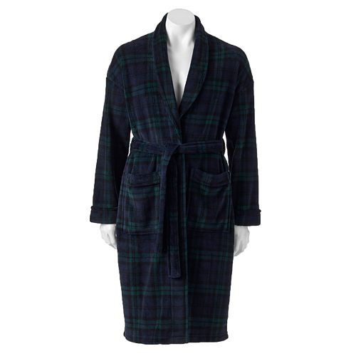 Men's Croft & Barrow(R) Shawl-Collar Plush Robe   $19.99