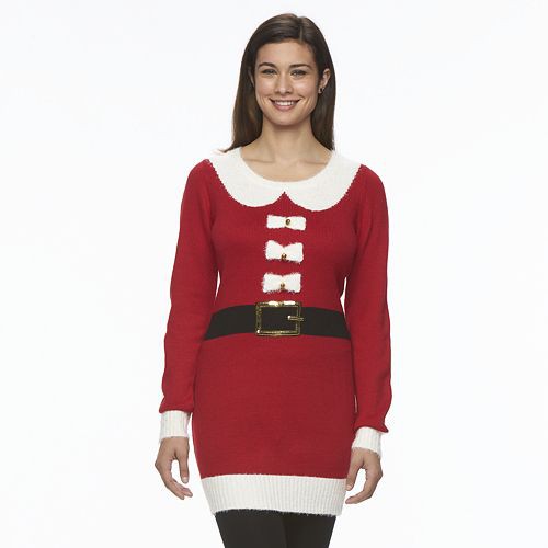 Women's Christmas Crewneck Tunic Sweater   $24.99