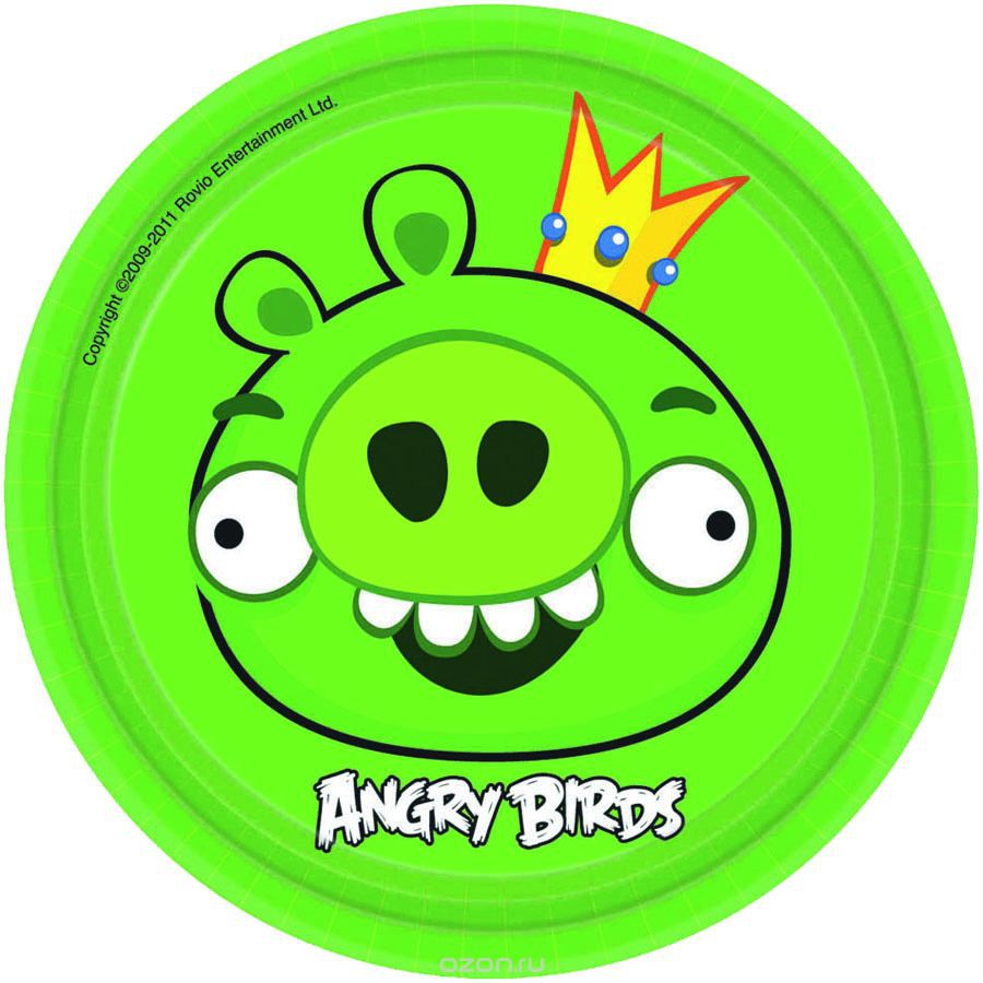 1502-1114 Тарелка Angry Birds 17см 8шт 122,00