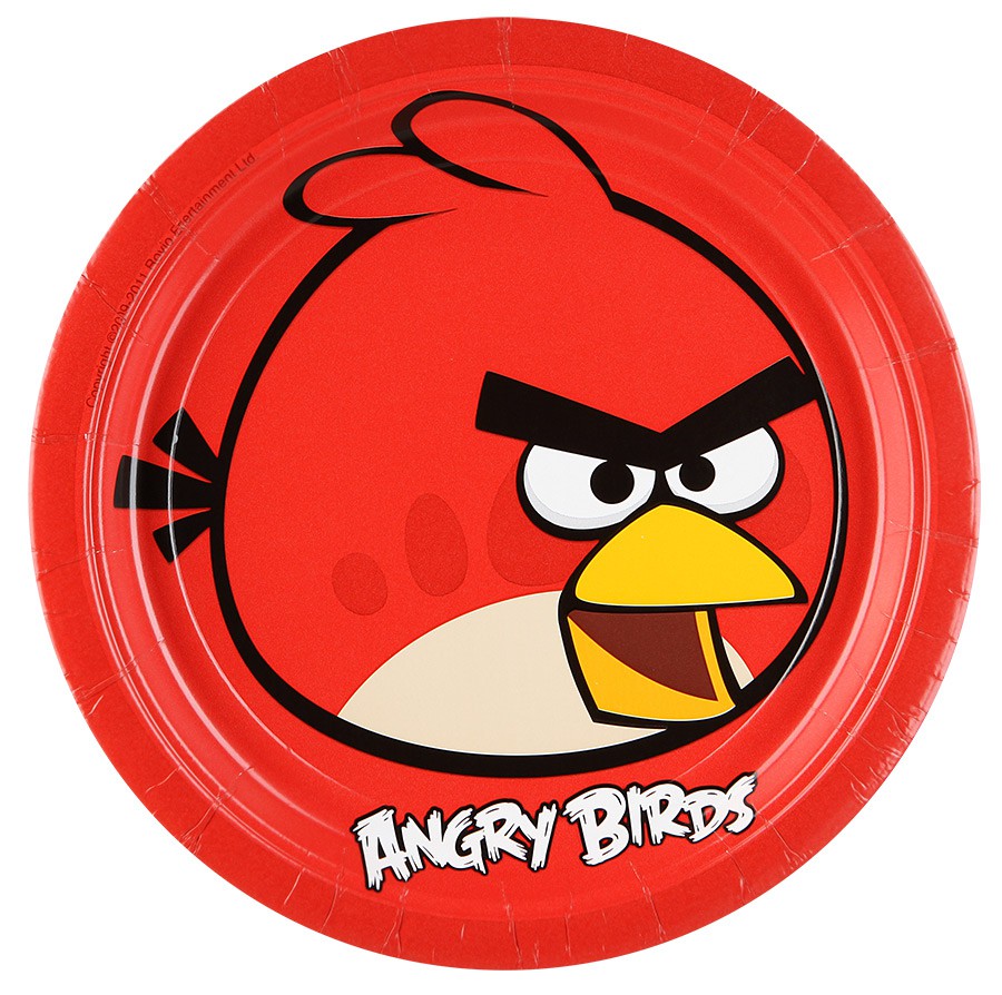 1502-1115 Тарелка Angry Birds 23см 8шт 166,00