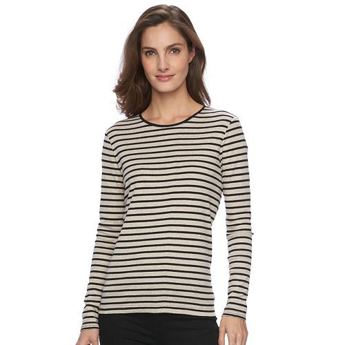 Women's Croft & Barrow(R) Classic Crewneck Tee  $7.99