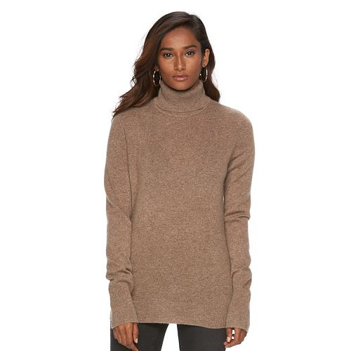 Women's Apt. 9(R) Turtleneck Cashmere Sweater   $39.99