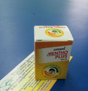 Бальзам от простуды и боли Mentho plus Balm от Emami 9 мл.jpg