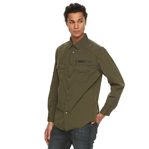 Men's Rock & Republic Stretch Button-Front Shirt  $25.00