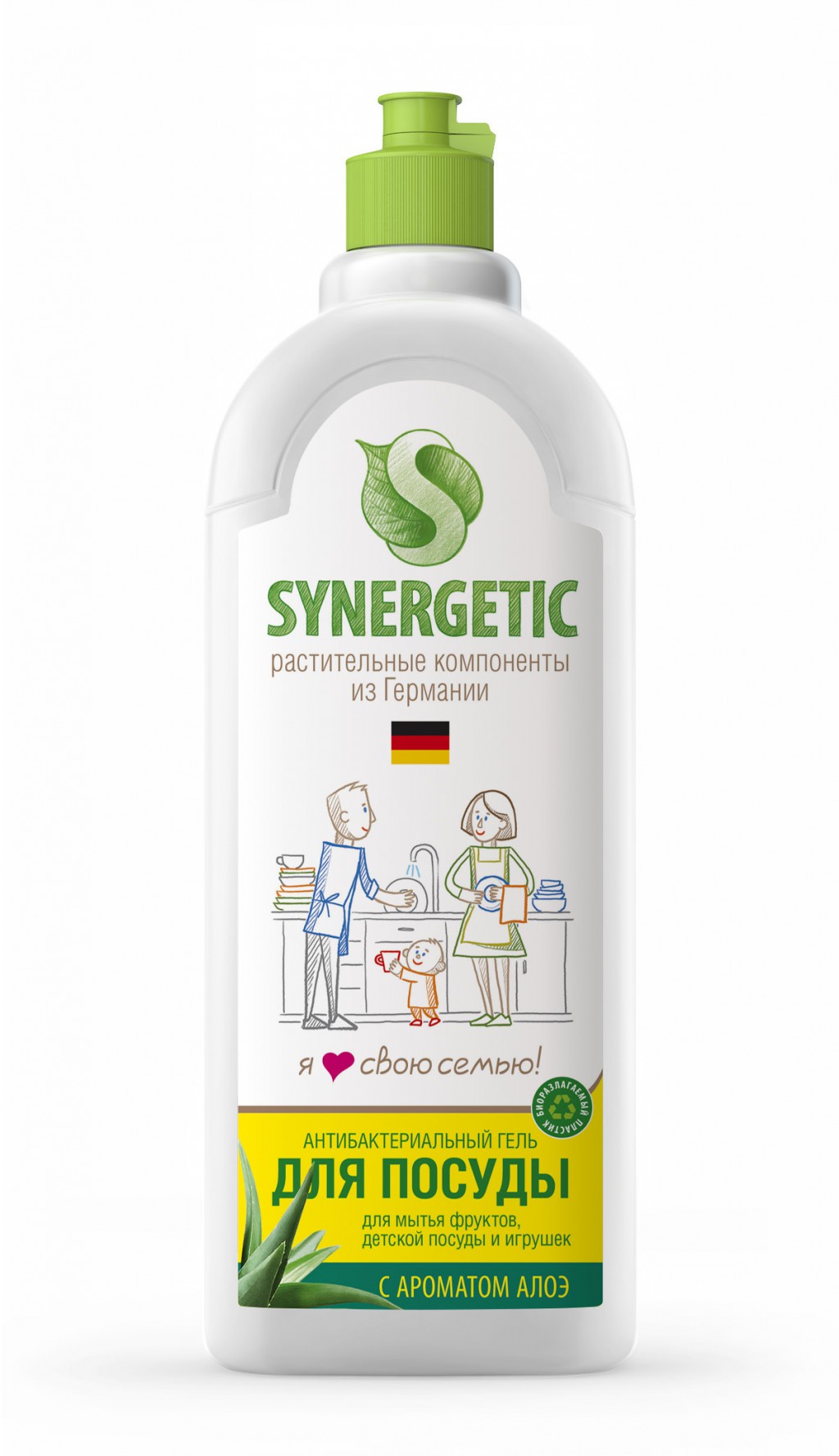 Synergetic Средство концентрированное для мытья посуды и фруктов АЛОЭ флакон