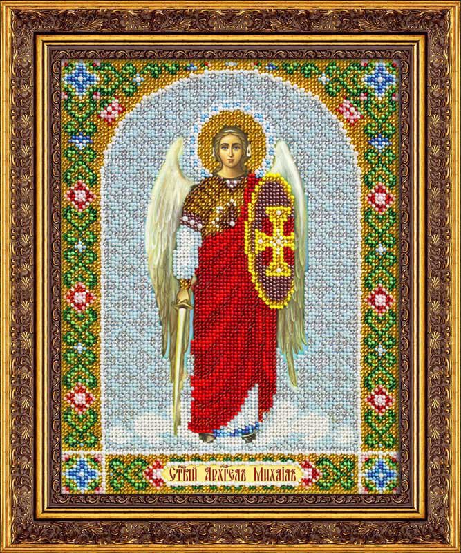 Набор для вышивания бисером Паутинка арт.Б1050 Св.Арх.Михаил 28х22 см.jpg