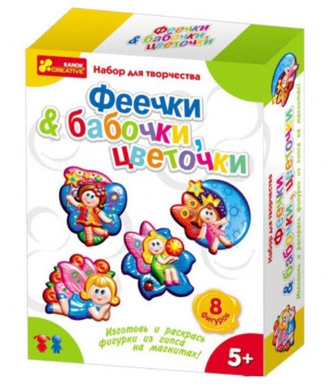 Фигурки из гипса на магнитах Бабочки, цветочки & Феечки - 211,07 руб