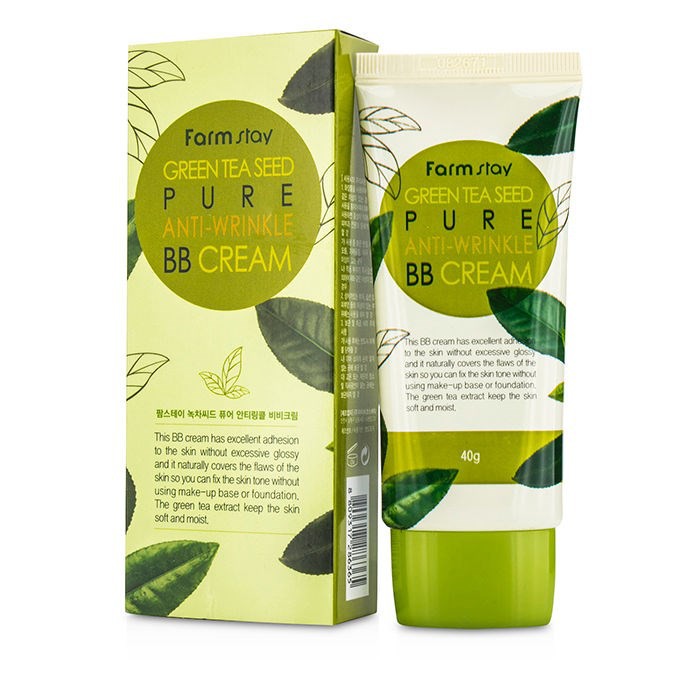 FarmStay GREEN TEA SEED PURE ANTI-WRINKLE BB CREAM 40ml 406.