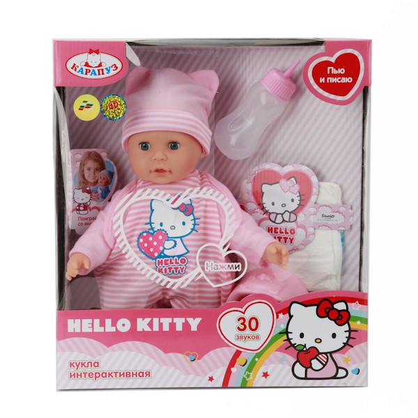 Карапуз 13311-RU-HELLO KITTY 30 см пьет писает в кор. 1346,00 р..jpg