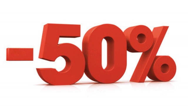  50%!!!  .