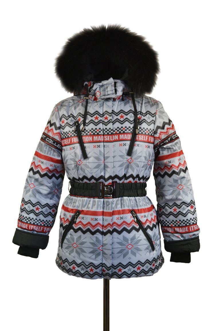 10-0313 Куртка зимняя для девочки, синтепон 300 гр. Плащевка Красный.jpeg