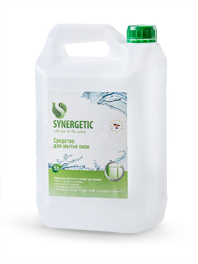 439034 SYNERGETIC для мытья стёкол (канистра ПЭ 5л) - 397,44 руб