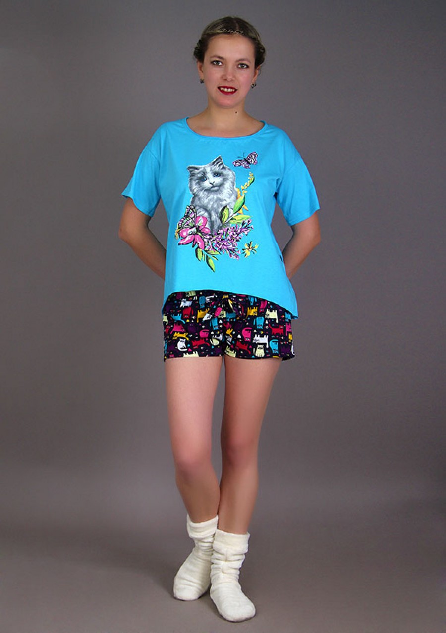 Костюм Алёна (Кошка в цветах) (Арт.2-176)  330 руб.