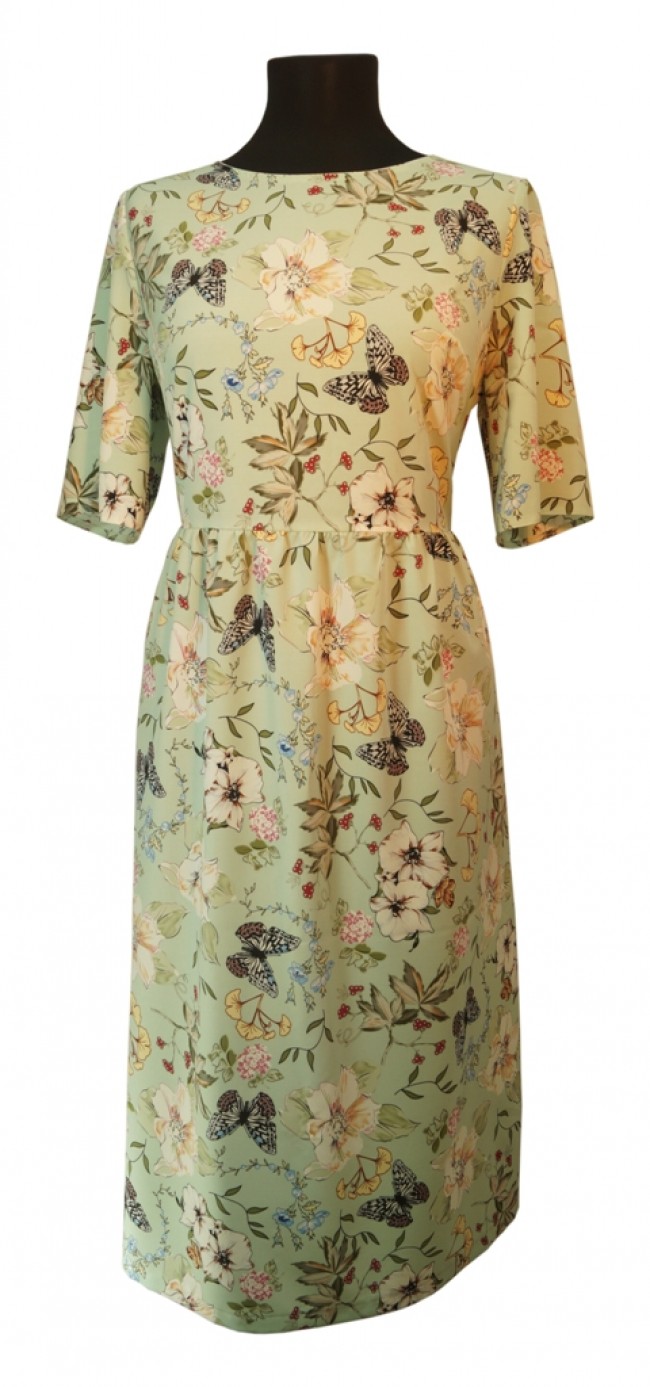 ПЛАТЬЕ СО ШНУРОВКОЙ С БАБОЧКАМИ