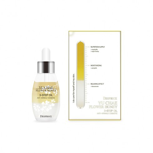 Трехфазная сыворотка с антивозрастным эффектом Yuchae Flower Honey 3 Step Oil 30 гр 410руб