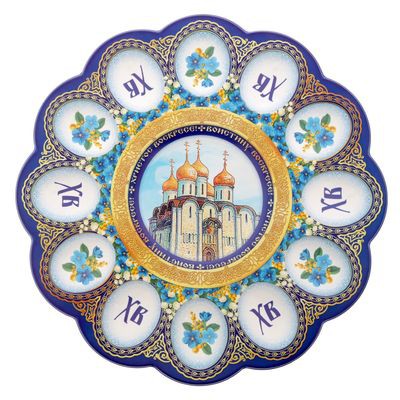 Пасхальная подставка на 12 яиц и кулич 