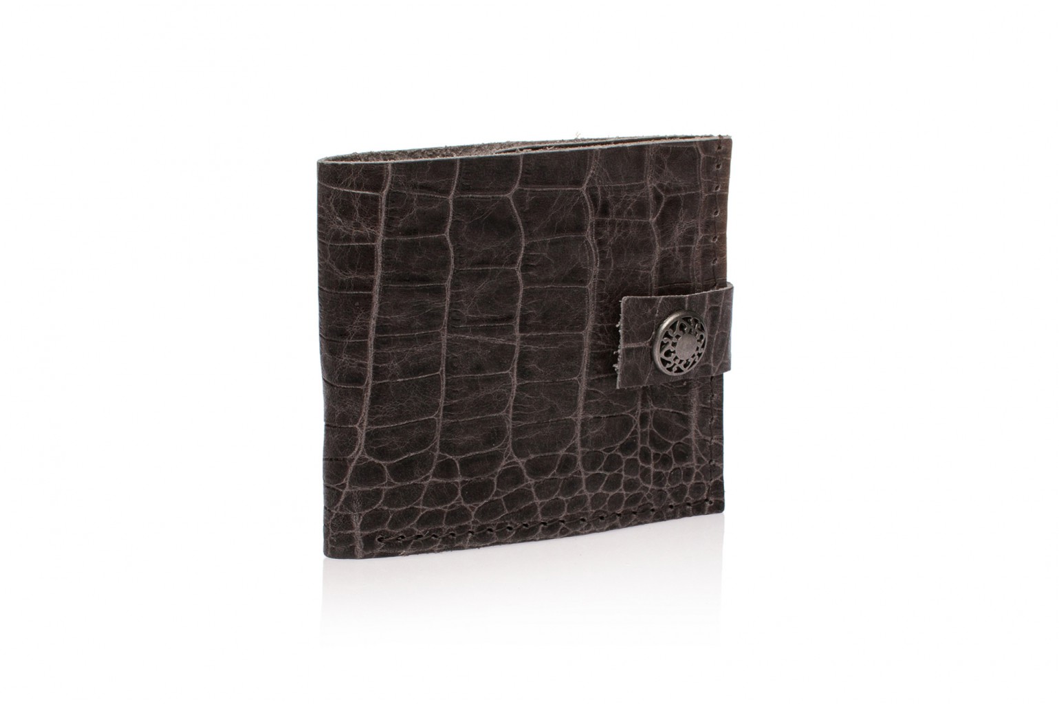 Портмоне Slim Gray Croco