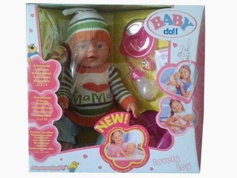 YAKO, Игрушка детская “Пупс функциональный. 40 см”, Y16203184, 968,9руб.