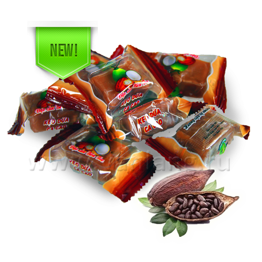 07.021 Конфеты-ириски кокосовые Co So Duc Phat - Вкус какао, 200г 150руб.