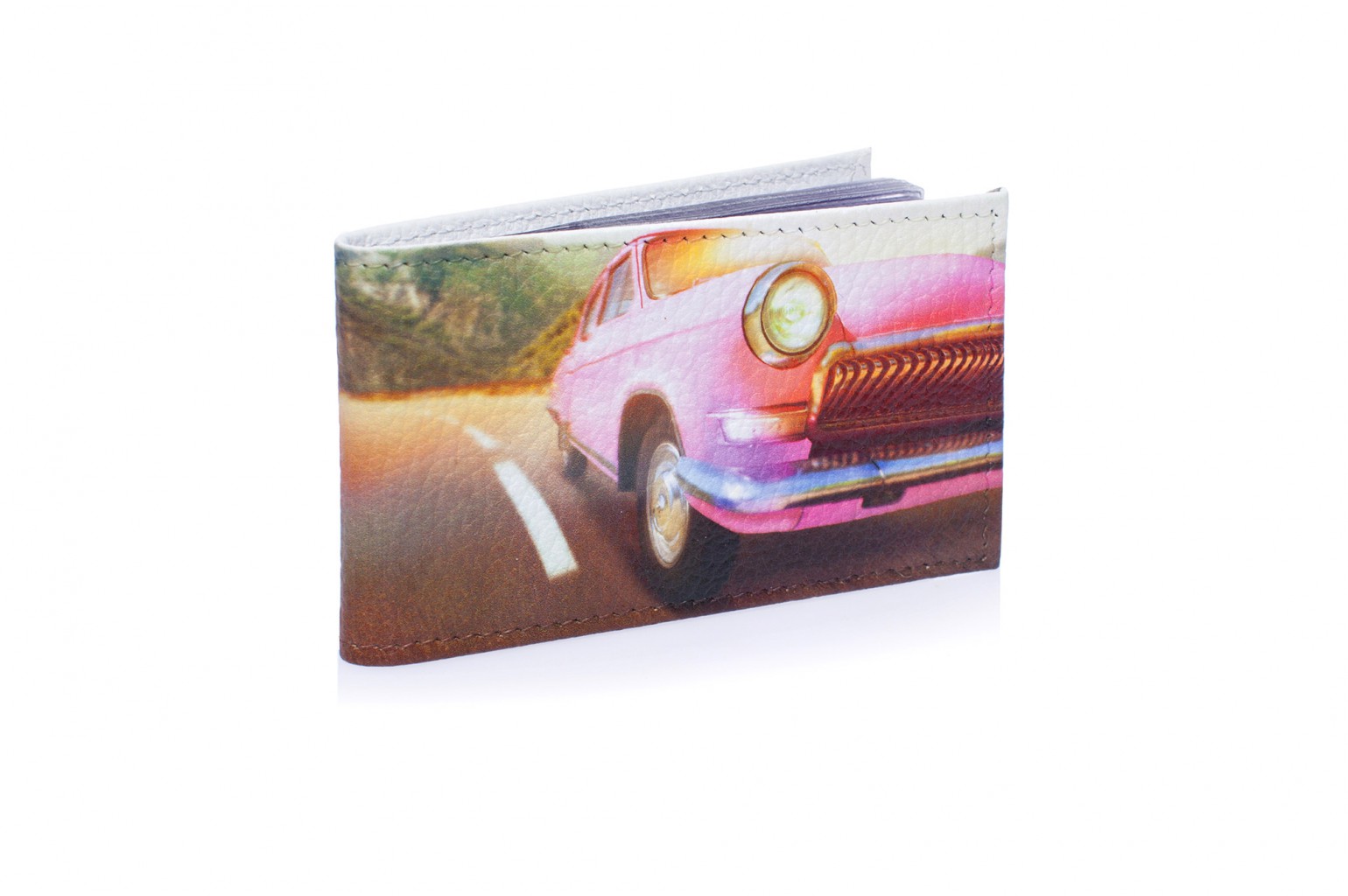 Визитница Pink car