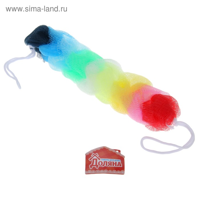 Мочалка для тела 30 г. косичка 