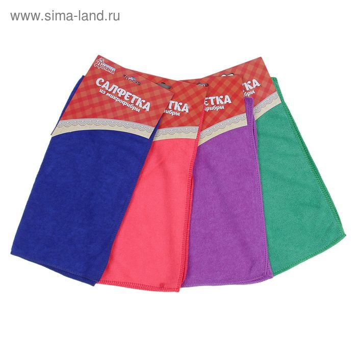 Салфетка из микрофибры мягкая, цвета МИКС 20руб от 10шт