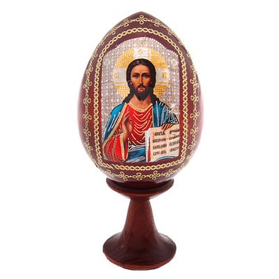 Сувенир Яйцо на подставке икона 