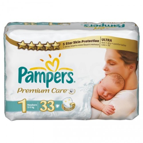 PAMPERS  Premium Newborn 1(2-5) 33, 300.