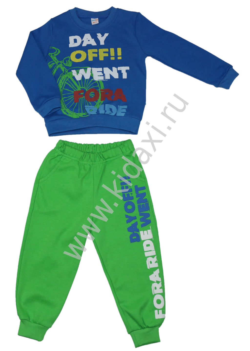 448. Комплект для мальчиков (джемпер + брючки). Зеленый, ряд 80-86-92 цена 498,00р..png