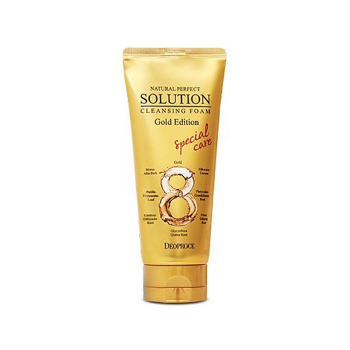 Natural Perfect Solution Cleansing Foam Gold Edition (пенка для умывания золото, восточные травы) 170 мл 415руб
