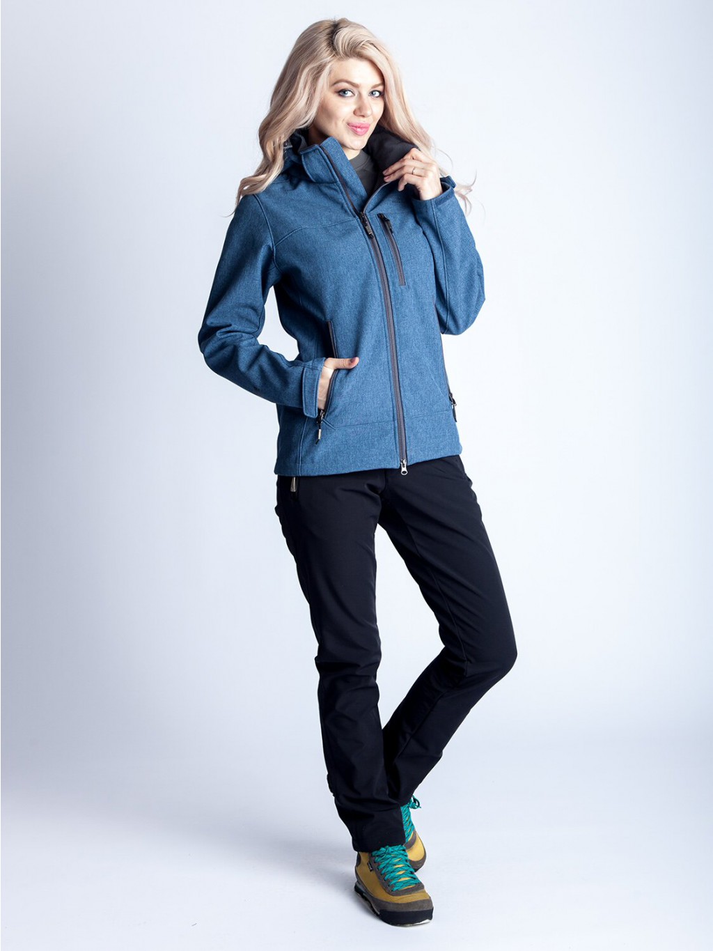 Windstopper женский В-8636 Джинсовый синий
