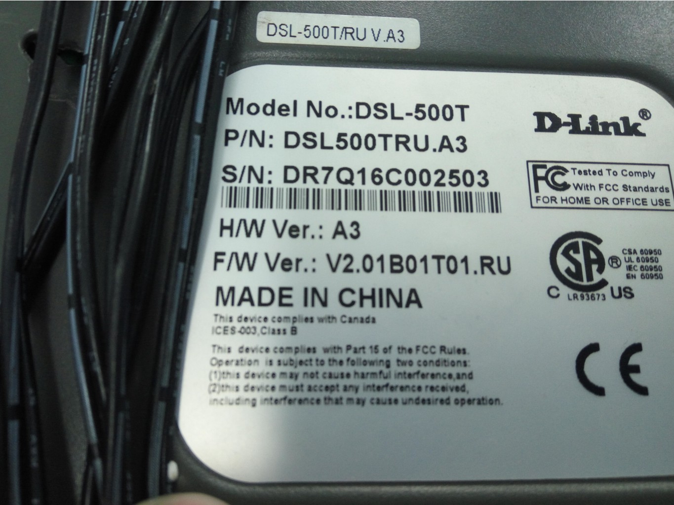 Dlink DSL-500T
